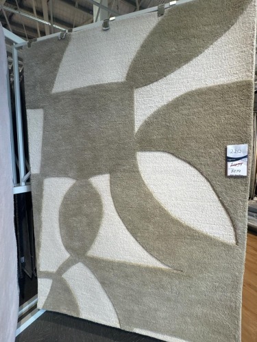 Lewis Rug Collection Ivory Green 160x230cm Wool Rug