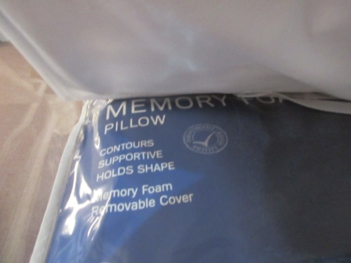 2 x Memory Foam Pillows, Medium