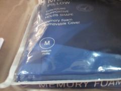 2 x Memory Foam Pillows, Medium - 2