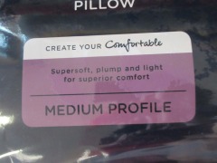 3 x Microfibre Medium Profile Pillow - 2