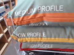 4 x Microfibre Pillows, 2 x High, 1 x Medium, 1 x Low - 2