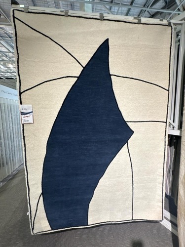 DecoRug Como Rug Collection Blue Wool Rug 160x230cm