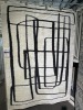 Mitchell Collection DecoRug Ivory/Black Polyester Rug 160x230 cm