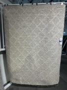 Argyle Collection Diamond Weave Rug 160x230cm Beige