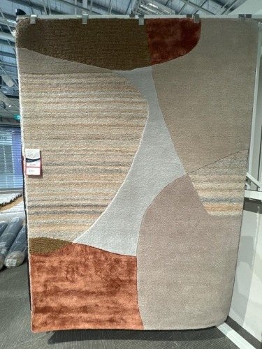 Atelier Rugs Levi Strips Terra Rug 160x230cm