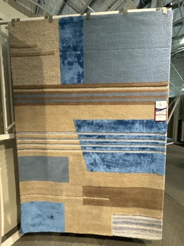 Atelier Rugs Levi Strips Blue Rug 160x230 cm