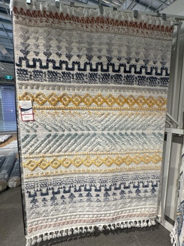 Zellige EL27A Navy/Grey Rug 160x230cm