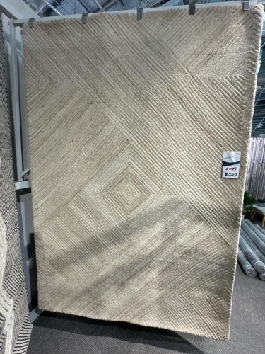 Home by DecoRug Dove Rug Collection 160x230cm Ivory/Beige Wool Rug