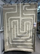 Maze Pattern Wool Rug approximate size 2.0 x 3.0 meters
