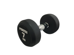 2 x Force USA - Commercial Round Rubber Dumbbell - 7kg - RRP $77