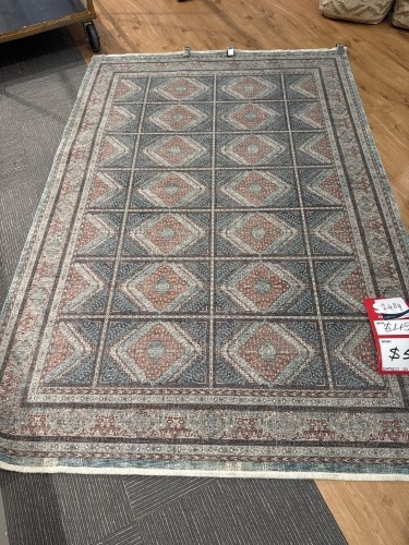 Empress CG63A Rug 160x240cm Light Blue/Multi Salmon
