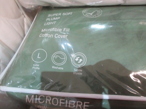 5 x Microfibre Pillows, Low