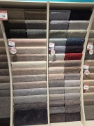 2x Wall of ex display rugs. Various sizes - Dimensions unknown
