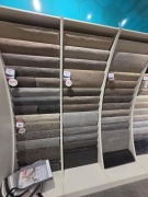 3x Wall of ex display rugs. Various sizes - Dimensions unknown