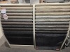 4x Panels of ex display rugs. Various sizes - Dimensions unknown. Fixture included - 2