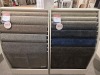 4x Panels of ex display rugs. Various sizes - Dimensions unknown. Fixture included - 2