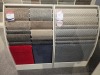 4x Panels of ex display rugs. Various sizes - Dimensions unknown. Fixture included - 2