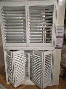 3 fixtures with various blinds/shutters. Must take fixtures