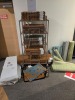 Fixture inc mix welcome mats and 10x mix quantities of small rugs (unknown size) Must take fixture