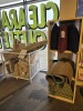 1 fixture inc. cushions & 3x rugs of size/specs + cage of mixed rugs and cushions. must take cage and fixture.