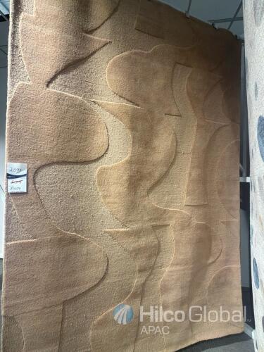 Cathie 200x300cm Beige Textured Wool Area Rug