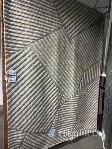 Modern Grey Geometric Area Rug 200x300cm