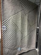 Modern Grey Geometric Area Rug 200x300cm