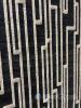 Black and White Geometric Patterned Area Rug - 4