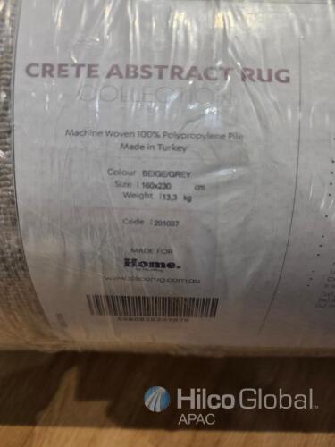 Home Crete Abstract Rug 160x230cm Beige/Grey