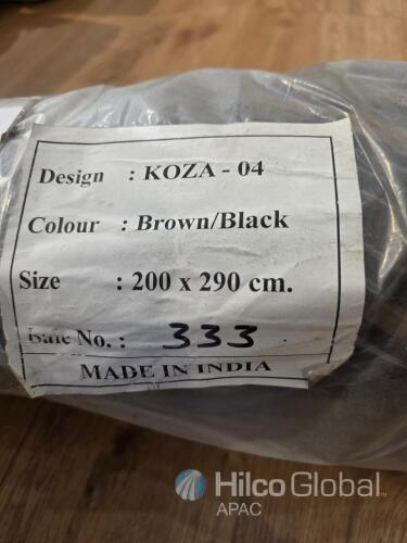 KOZA-04 Rug 200x290 cm Brown/Black