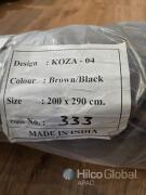 KOZA-04 Rug 200x290 cm Brown/Black