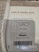Crete Swirl Rug Collection Grey/Charcoal 200x290cm