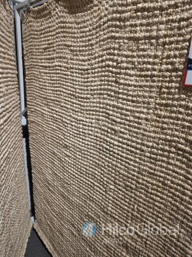 Borneo Hand Spun bleached Jute Rug, 120 x 170 cm