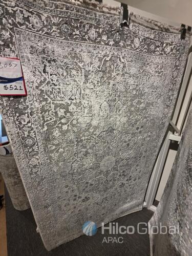 Modern Grey Pattern Area Rug, 240 x 160 cm