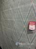 Large rectangular area rug with blue and white geometric diamond pattern RRP $319. - 4