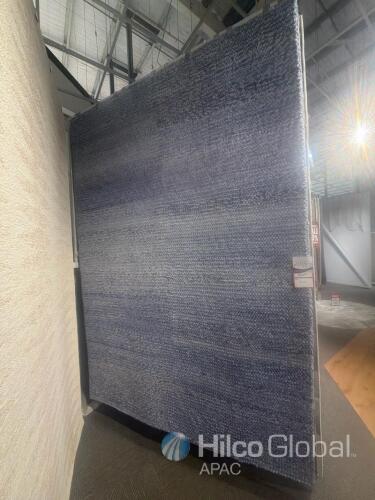 Harbor Area Rug, blue and grey weave, RRP $829