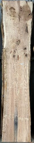 English Oak Live Edge Timber Slab, 3.27m x 650mm x 38mm