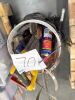 Mixed Hand Tools in Bucket with Tool Carrier