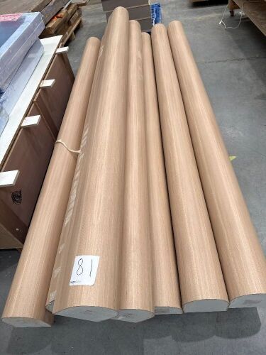 Qty of Trelite Poly Shape Carcass Texture HMR 16mm Panel Sections
