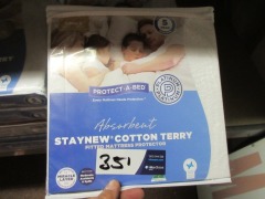 17 x Single Mattress Protectors, Protecta Bed Cotton Terry - 2
