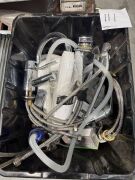 Mix of Kinetic and Generic Chrome Sink and Basin Faucets, Shut-Off Valves