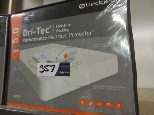 1 x Queen Bedgear Mattress Protectors, 5.0 Dri Tec