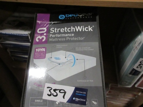 3 x Single Bedgear Mattress Protectors, 3.0 Stretchwick