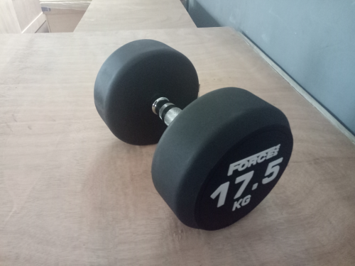Force USA - Commercial Round Rubber Dumbbell - 17.5kg (Each, Not Pairs) - RRP $96.25