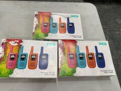 Bundle of 3 x XCD Handheld UHF CB Radio 4-Pack - Total RRP $270