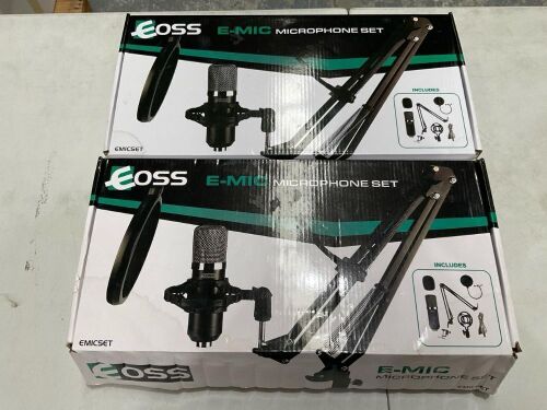 Bundle of 2 x EOSS EMICSET USB Microphone Kit - Total RRP $178