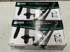 Bundle of 2 x EOSS EMICSET USB Microphone Kit - Total RRP $178