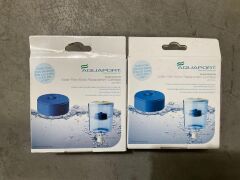 2x Aquaport Water Filter Bottle Replacement Catridge