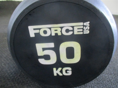 DNL Force USA - Commercial Round Rubber Dumbbell - 50kg (Each, Not Pairs) - RRP $275 - 3