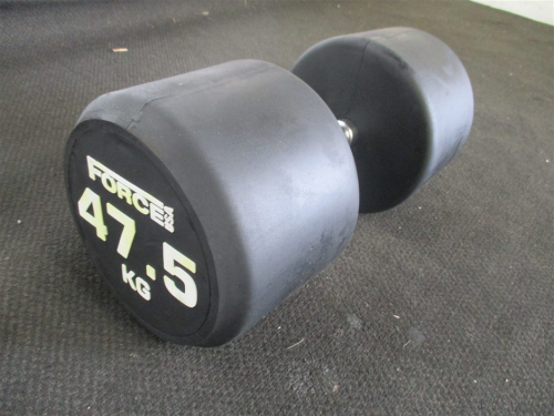 DNL Force USA - Commercial Round Rubber Dumbbell - 47.5kg (Each, Not Pairs) - RRP $261.25